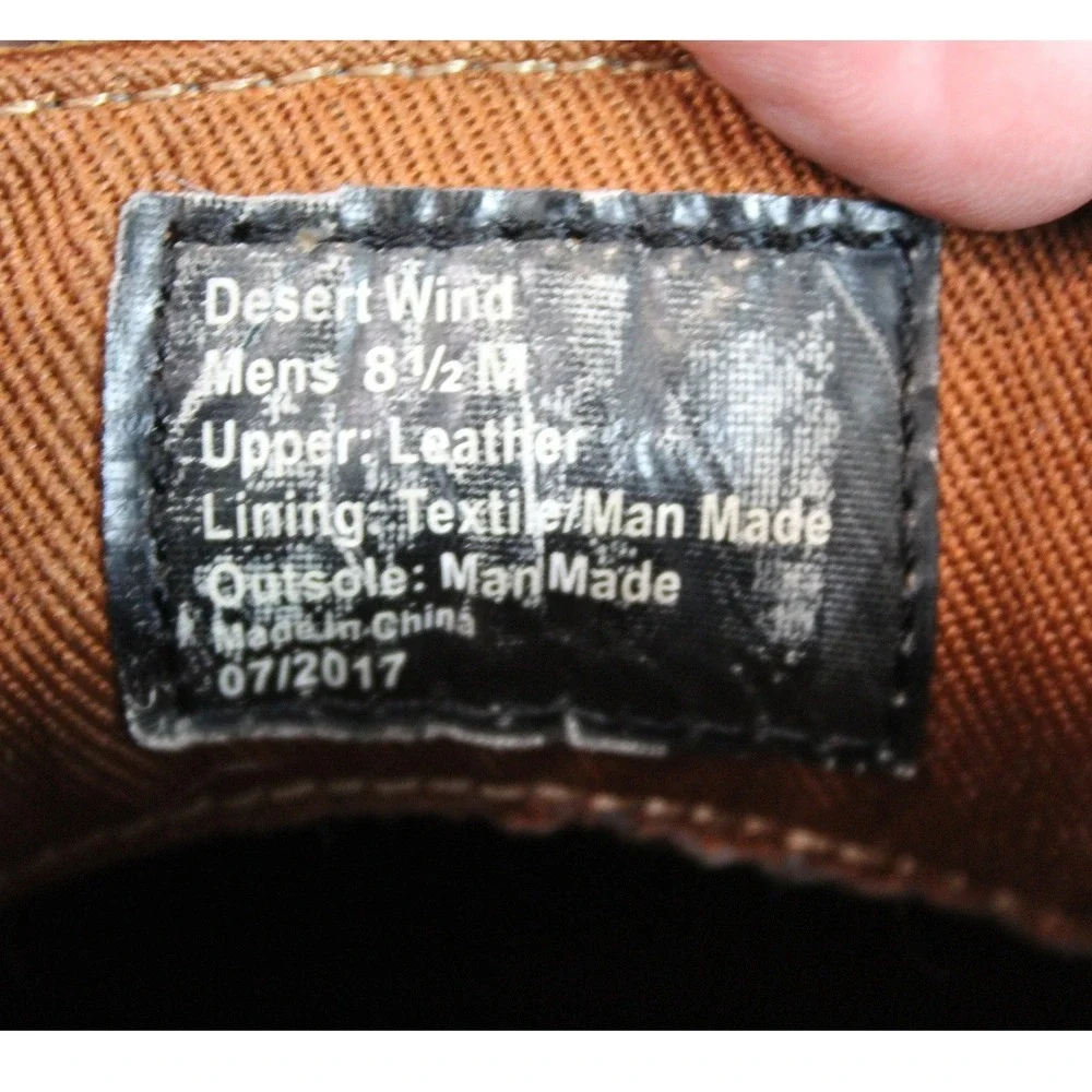 Kenneth Cole Reaction Desert Wind Mens 8.5‎ M Tan Leather Chukka Boots Brown